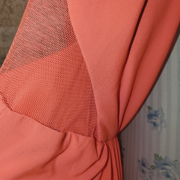 Hailey Adrianna Papell strapless orange party dress sz 4 - Picture 16 of 16